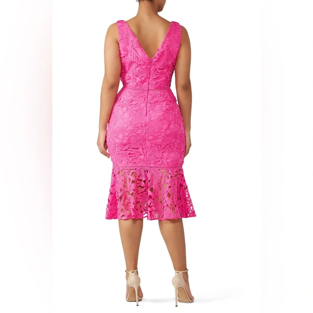 Alexia Admor Lace Peplum Hem Dress - Picture 3 of 7